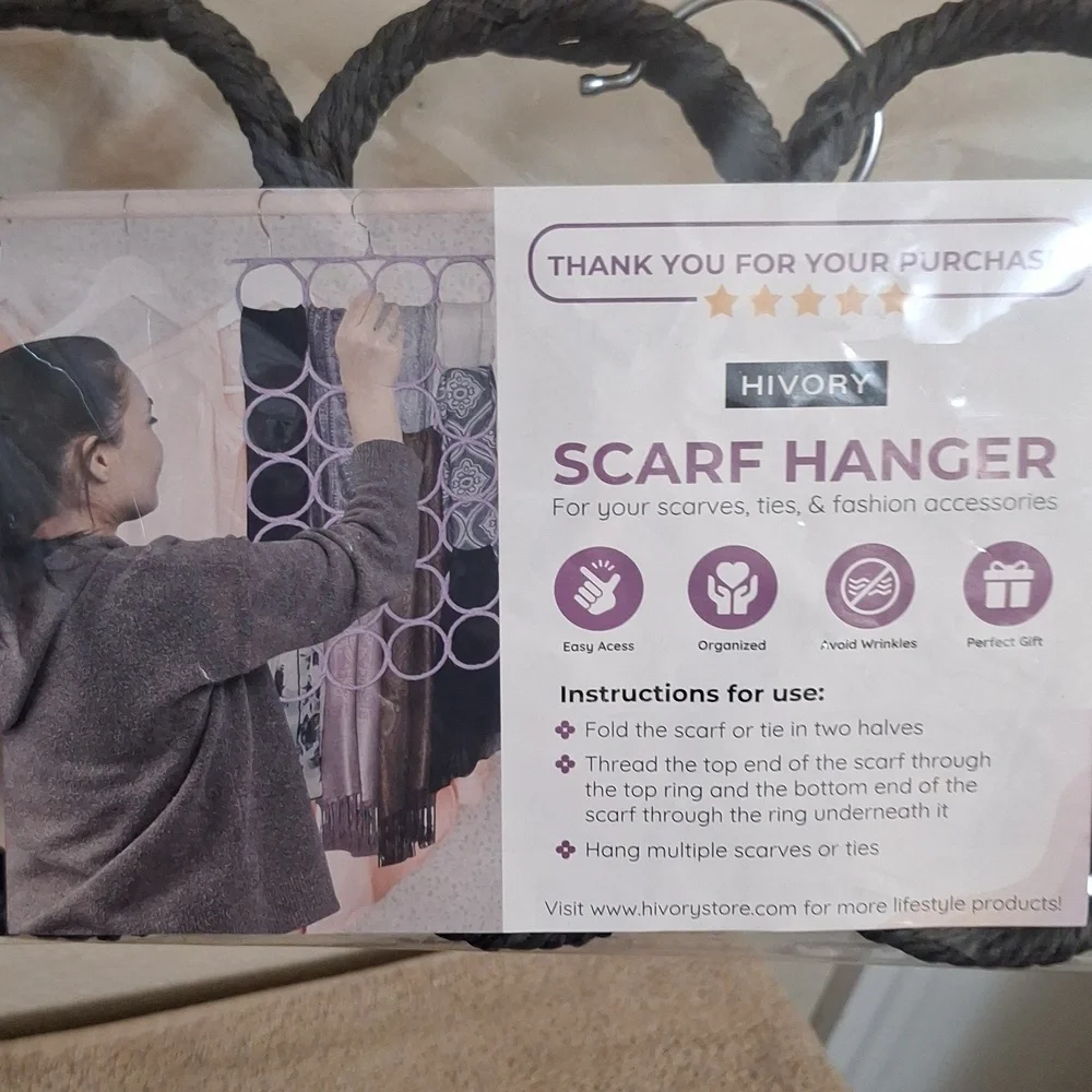 Scarf Hanger Black